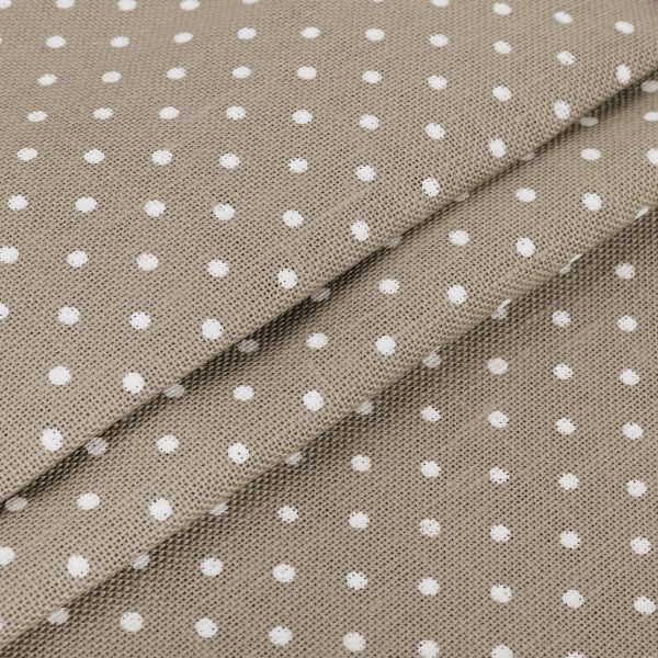 Канва Zweigart Belfast 32 ct, 50х70±2 см, 5379 бежевый в горошек, Zweigart