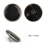 Пуговицы пластик TBY.B301 цв.05 черный 24L на ножке 30 шт