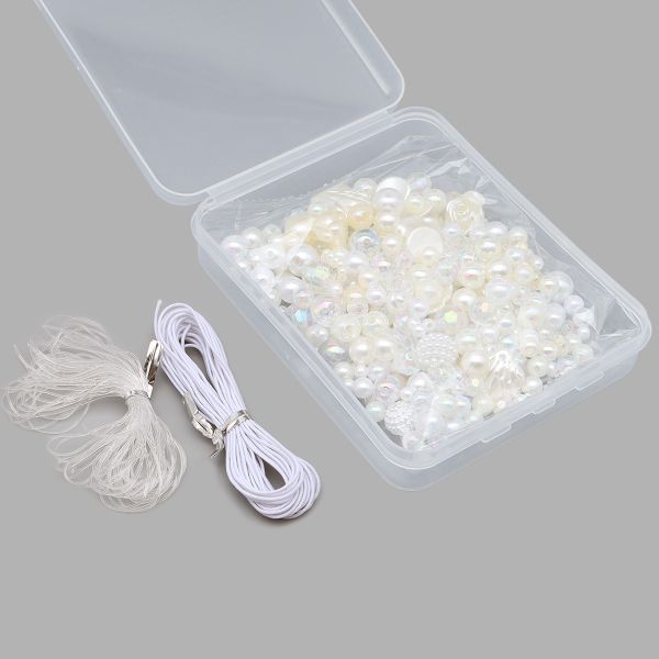 Набор бусин для рукоделия, творчества, микс, Astra&Craft (перламутровый)