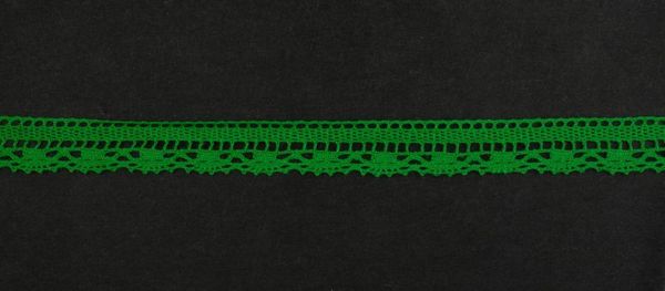 Кружево вязаное (тесьма) 16 мм цв.травяной, Alfa, 25 метров, AF-001-062