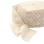 Кружево вязаное (тесьма) 125 мм / 25 метров, рис125.01.038 суровый