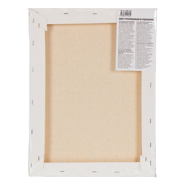 Холст на подрамнике грунтованный 30х40 см, 380 г/м², 2 шт, среднезернистый (двунитка), Vista-Artista ACMG-3040