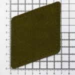 Заплатки пришивные из замши, ромб 8х11,2см с перфорацией, 2 шт, 100% кожа, 33 хаки, 59125