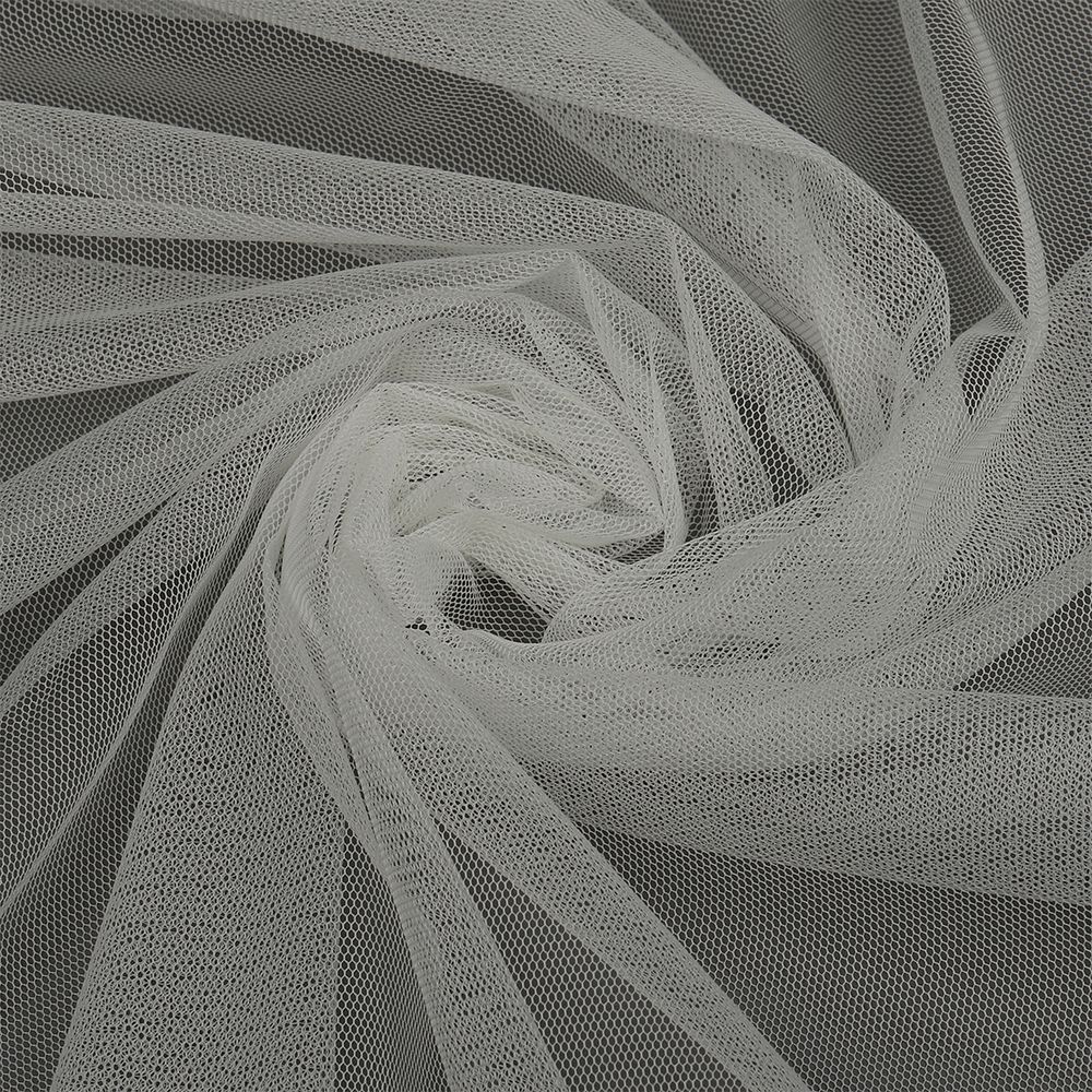 Сетка бельевая эластичная матовая 40 г/м², шир.150 см / 1 метр, TL01 молочный /TL.003/1/