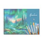 Альбом для рисования с пластик. обложкой 180 мкм, цветной титул лист 100 г/м², A4 29х20.5 см, 40 л. на гребне 5 шт, 01542 Волшебные моменты, Светоч А207