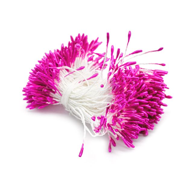 Тычинки для искусственных цветов 0,1х6см (малиновый)