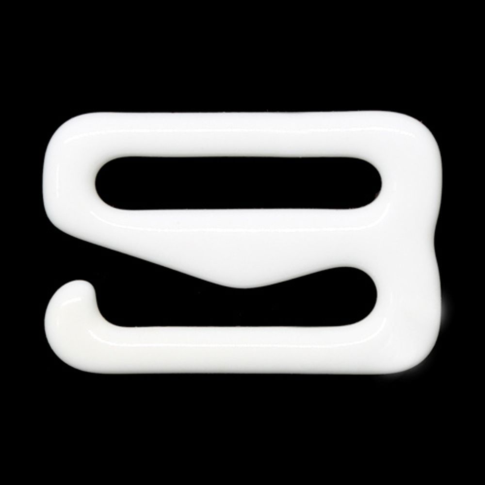 Крючки для бюстгальтера металл 11.0 мм, 100 шт, белый