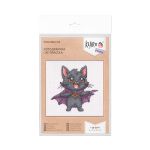 Набор для вышивания нитками Klart 12-071, КотоДракула, 13х13 см