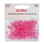 Бусины акрил 7х8 мм, 25 г (155±5 шт), 104 светло-розовый, Zlatka ARO