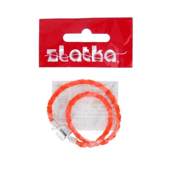 Основа для браслета плетеного 21 см, 5 шт, №07 рыжий, Zlatka RBL-01