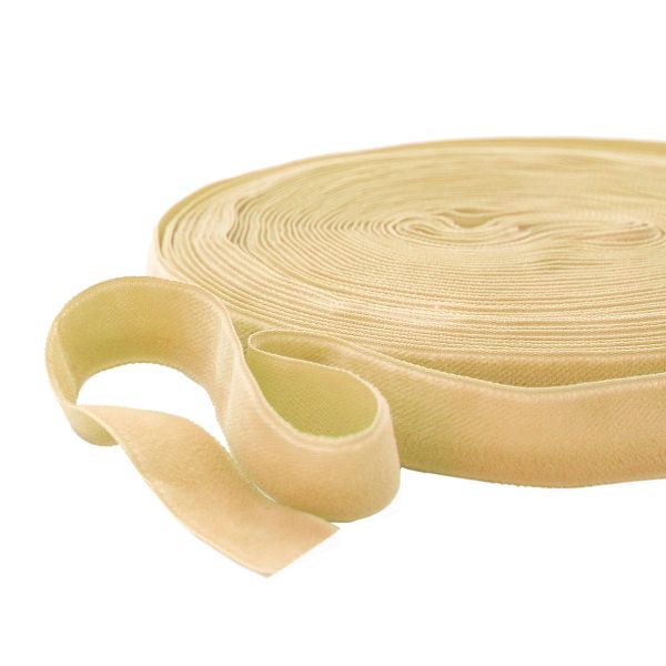 Лента бархатная (тесьма) 20.0 мм / 10±0.5 метров, рис. 8319, цв.24 св.золото