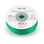 Лента капроновая (органза) _6.0 мм / 45.7 метров, 081 изумрудный, Blitz OR-6