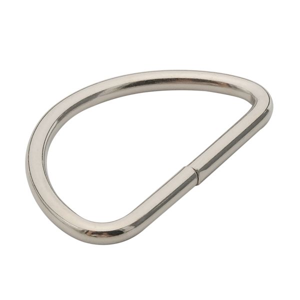 Полукольцо сварное металл внутр. 38 мм (внешн. 44х26 мм, ⌀3 мм), 100 шт, никель, 816B-116