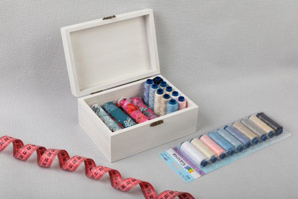 Нитки швейные бытовые Gamma 40/2, 183 м / 10 кат, ассорти 06