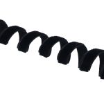 Лента бархатная (тесьма) 10.0 мм / 10±0.5 метров, рис. 8508, цв.20 черный