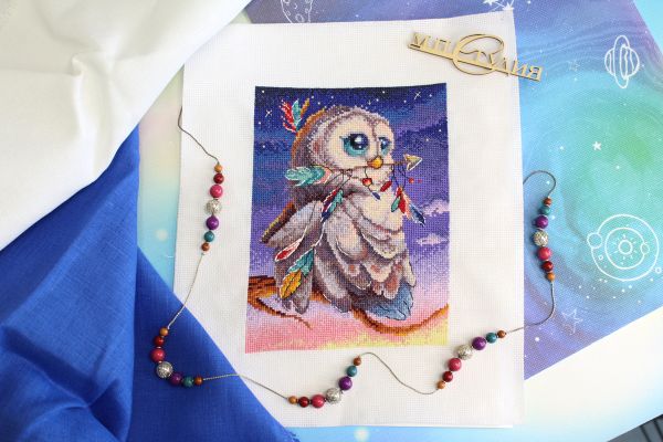 Набор для вышивания нитками МП Студия, На страже, 20х14 см