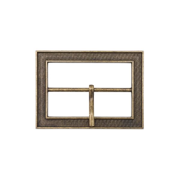 Пряжка ременная металл 40 мм, прямоугольная, бронза, 1 шт, MT-1851