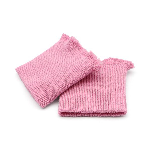 Манжеты трикотажные 6.0х7.0 см, 1 пара, тонкие малые 14 кл, 1х1, 401/8 миндальный, розовый