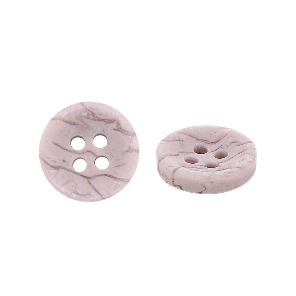 Пуговицы 4 прокола 20L=12.5 мм, пластик, col.08 серый, 72 шт, CN2844