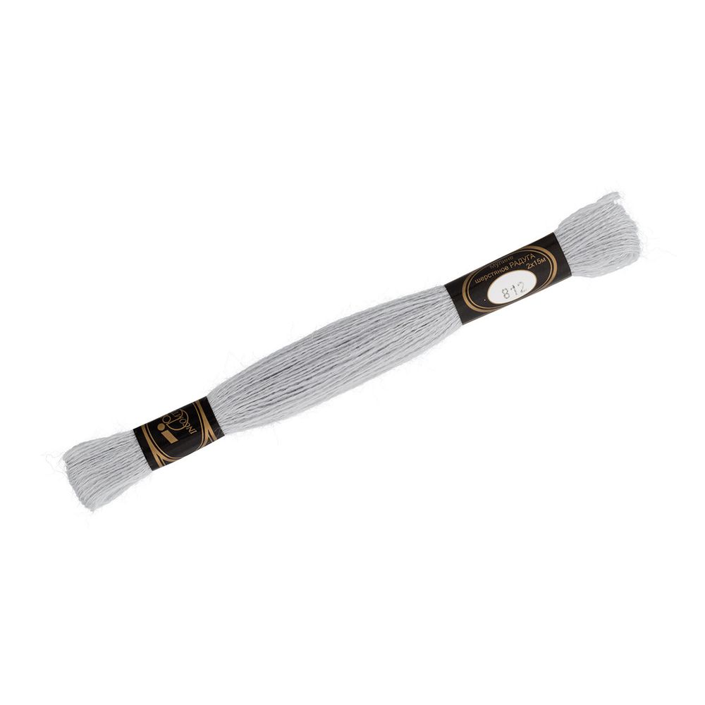 Мулине Радуга, цв.812 св. серый, Россия, 8 мотков по 15 метров Мулине Радуга, цв.812 св. серый, Россия, 8 мотков по 15 метров