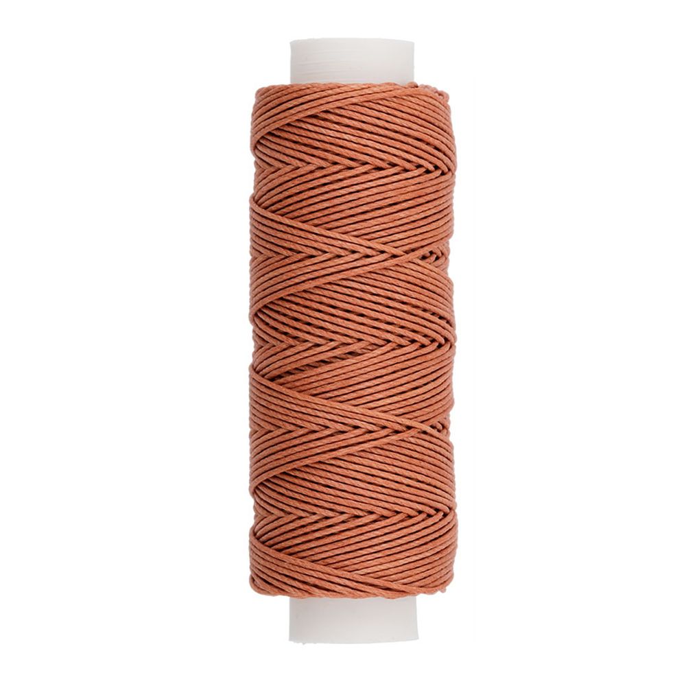 Нитки для кожи вощёные кручёные (Рами) 0.55 мм, 25 м, 010 коричневый, LC-004, Промысел