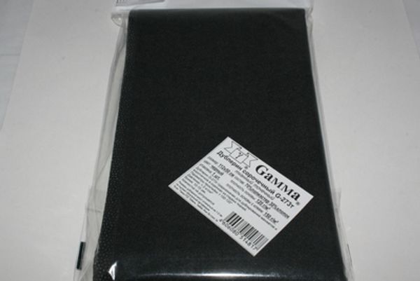 Дублерин воротничковый (сорочечный) точечный 150 г/м², (5 шт по 112х50 см), черный, G-273t Gamma