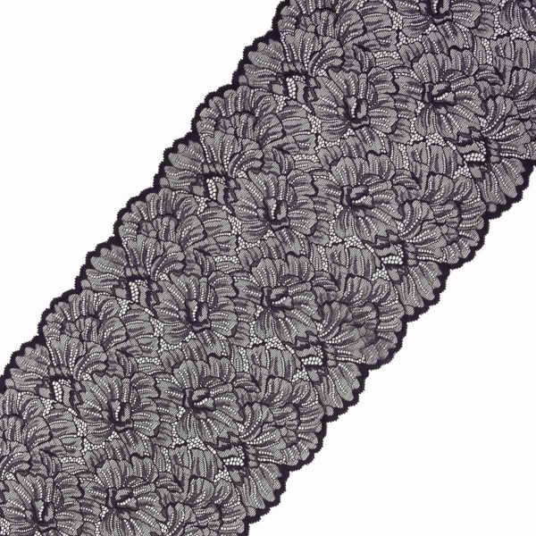 Кружево бельевое эластичное 240 мм / 13.72 м, цв. C147 т.синий