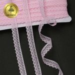 Кружево отделочное в стиле "трикотаж" 10 мм, 1665 цв.09 св.розовый, 27.4 м