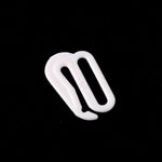 Крючки для бюстгальтера пластик 13.0 мм, 100 шт, белый