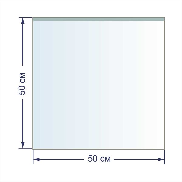 Пакет упаковочный 20 мкр. 50х50 см, 100 шт, п/эт, Gamma