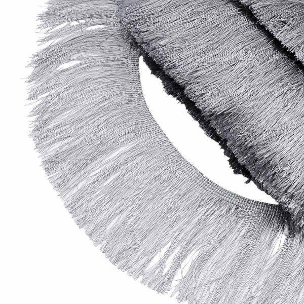 Бахрома отделочная широкая 120.0 мм / 25 метров, нитяная, 154 светло-серый, 0390-0310