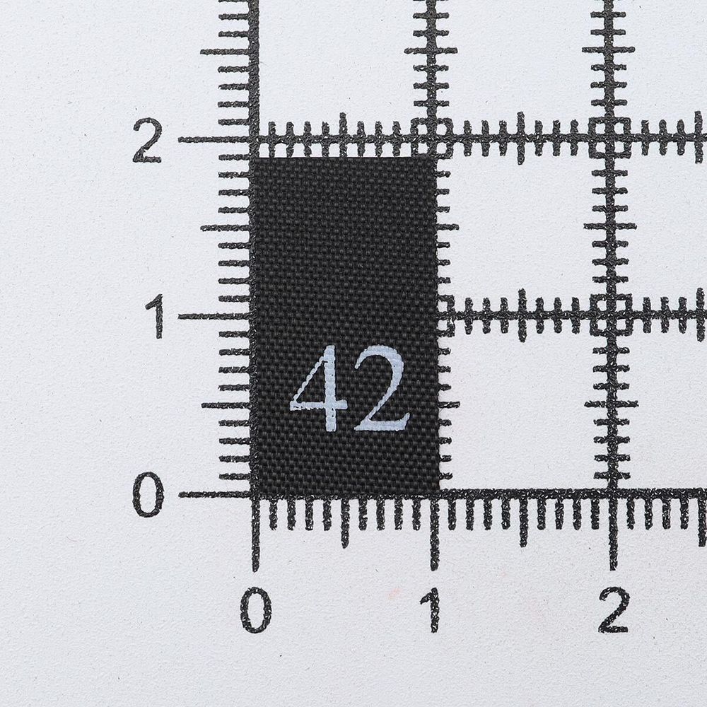 Этикетка-размерник 10х20мм, 100 шт/упак, черный фон/белый шрифт (MN) (42)