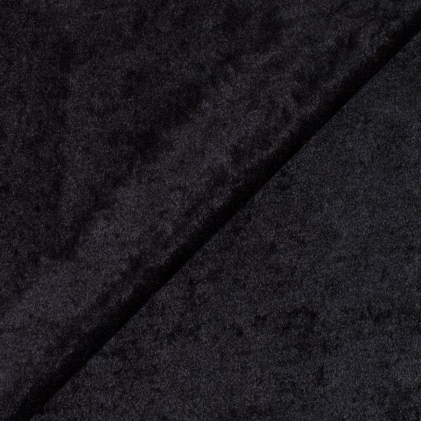 Плюш (ткань) 00 Peppy PCVL, 250±5 г/м², 48х48 см, винтажный, 10 черный