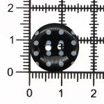 Пуговицы детские Горошек 24L (990 черно-белый) Q7125-FSS, 72 шт