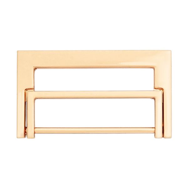 Пряжка прямоугольная 40 мм, металл (Gold Золото), МТ_1871, 6 шт