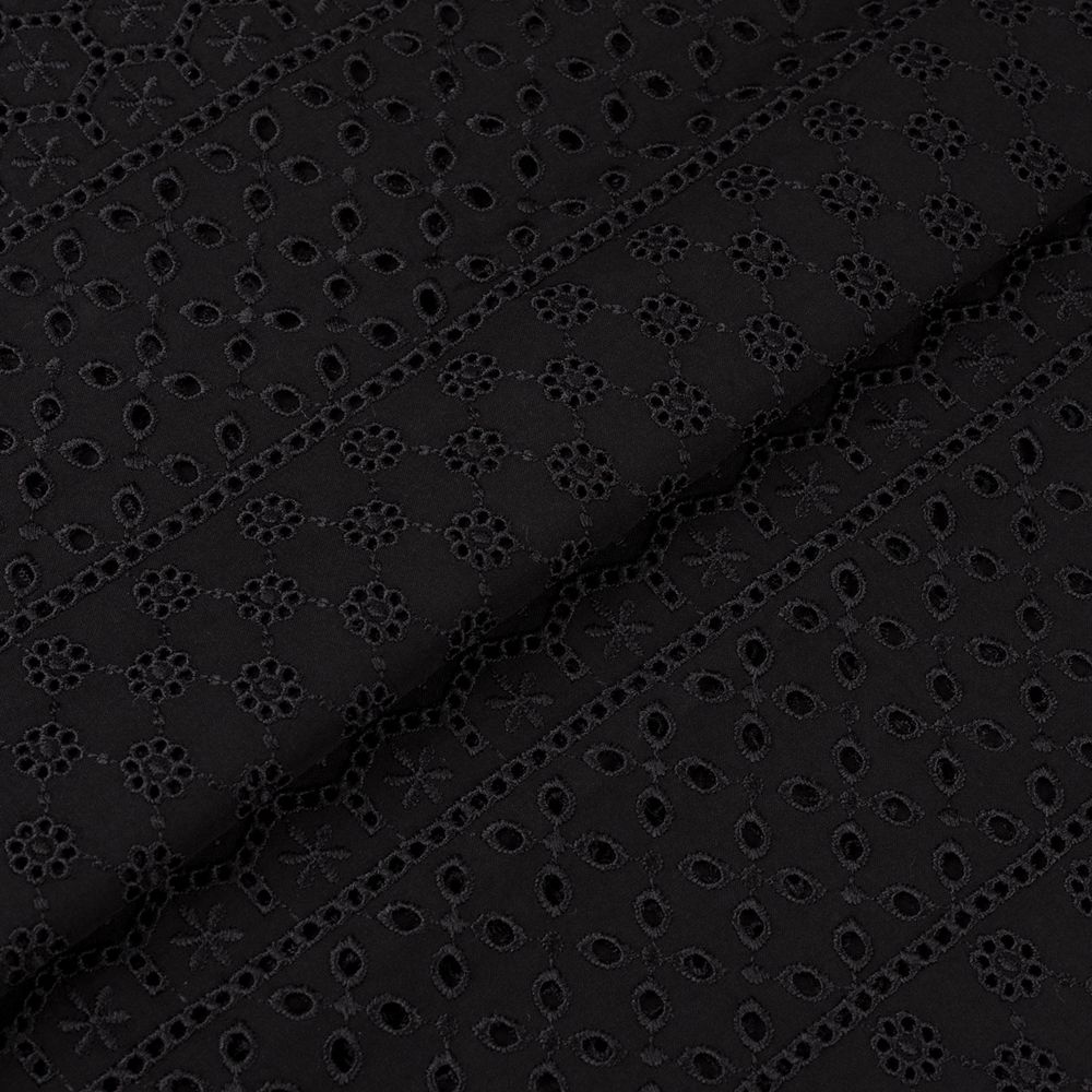 Ткань шитьё (прошва) 285 г/м², 135 см / 10 метров, черный, Gamma YFAS-981-R