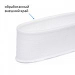 Подвяз (довяз) трикотажный 3.5х80 см, белый, 100% п/э, 5 штук