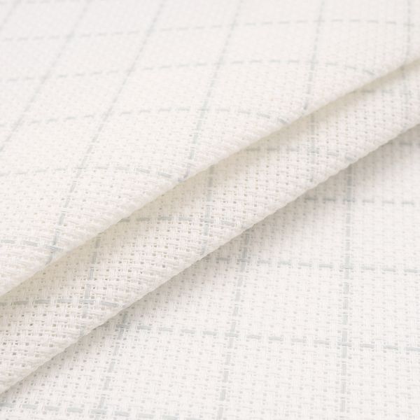 Канва Zweigart Easy Count Aida 16ct 3510/1219 (100% хлопок) 50х55см, белый клетка