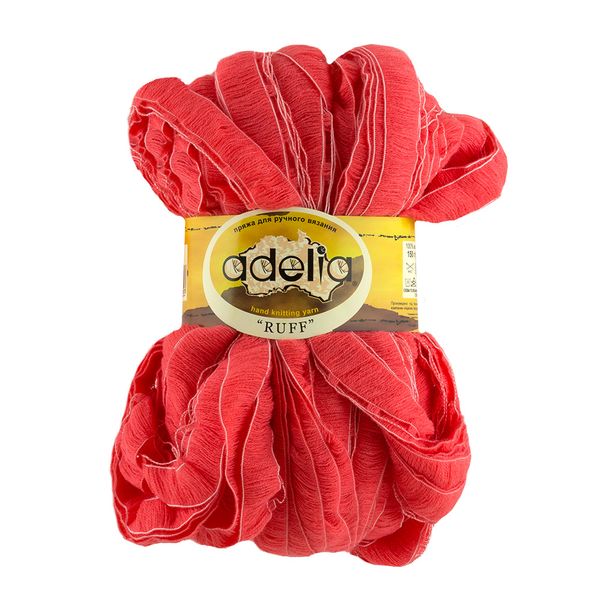 Пряжа Adelia Ruff / уп.2 мот. по 150г, 60м, 20 бл.красный