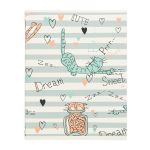 Тетрадь Забавные коты A5 96 л. на скобе 60 г/м², 6 шт, клетка, SVT 960321 04 Коты/серая полоска, Светоч