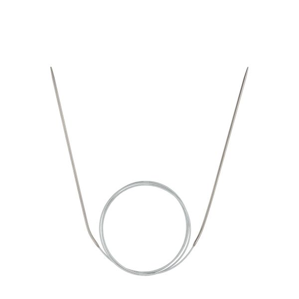 Спицы круговые сталь ⌀2.0 мм, 100 см, 1 шт, с металлической леской, Visantia VTS-1