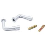 Крючок-держатель для подхватов 40 мм, металл, 2 матовое серебро, X455