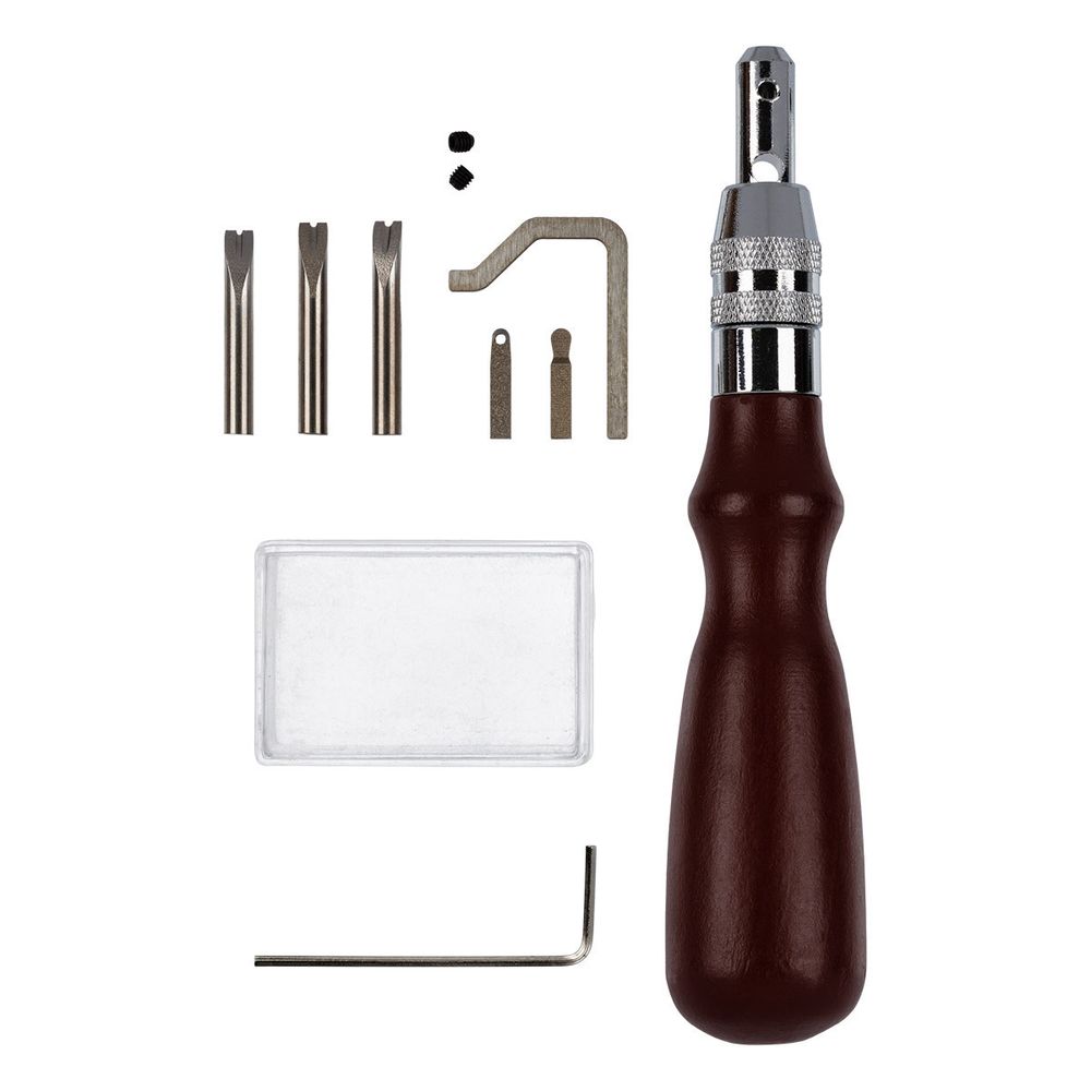 Многофункциональный грувер для кожи 13х3.5 см, Промысел LT-003