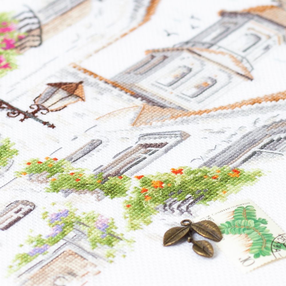 Набор для вышивания нитками Чудесная игла, По старым улочкам 18х26см