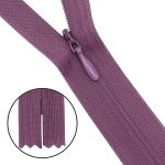 Молния потайная (скрытая) Т3 (3 мм) 1 зам., н/раз., 50 см, грязно-сирен., нейлон, 31325 / 50, 10 шт