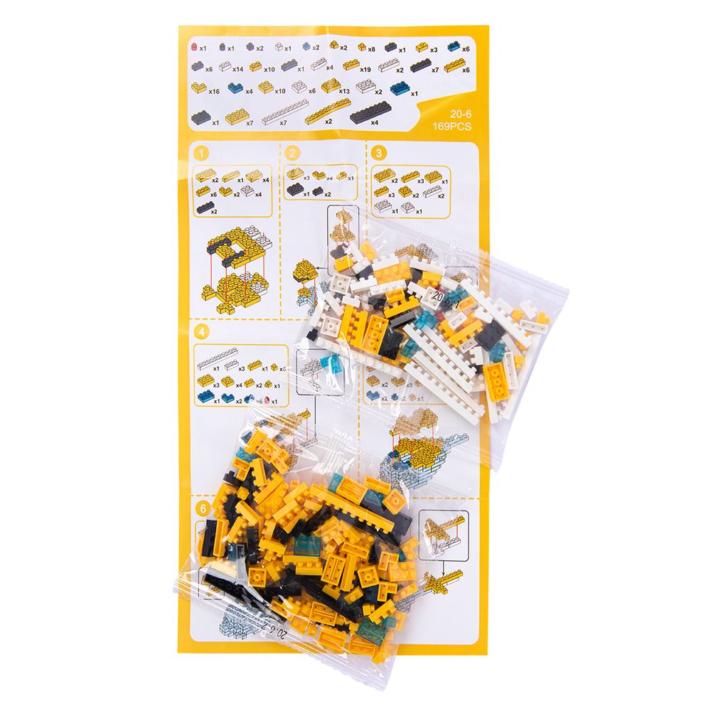 Конструктор пластиковый №05 Вертолет 169 элемент, Поделкин PLK-02