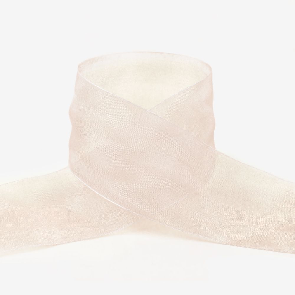 Лента капроновая (органза) 50.0 мм / 22.8±1 метра, 003 бл. кремовый, Blitz OR-50