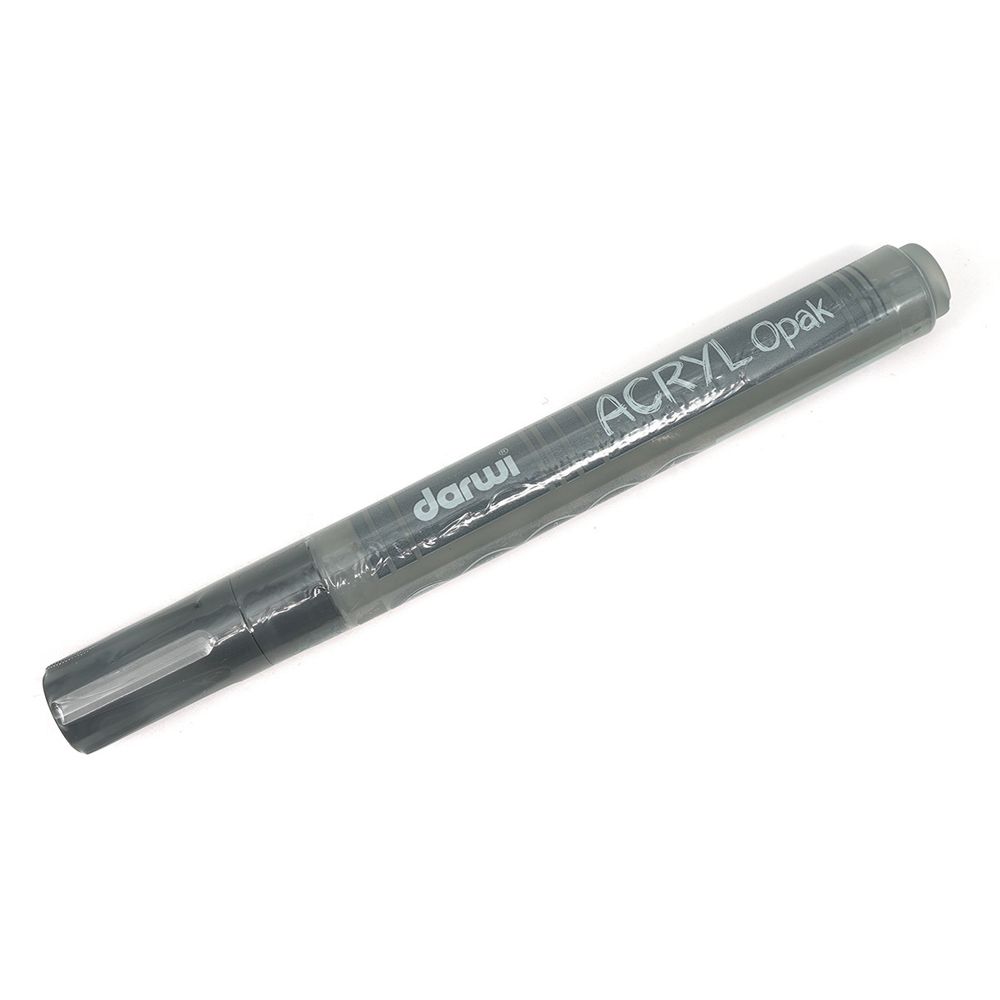 Маркер акриловый Darwi OPAK, 3мм (укрывистый) (151 серый холодный) DA0220013