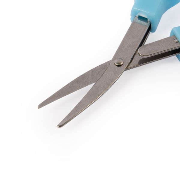 Ножницы рукодельные складные 10 см, 1 шт, голубые, Gamma G-900