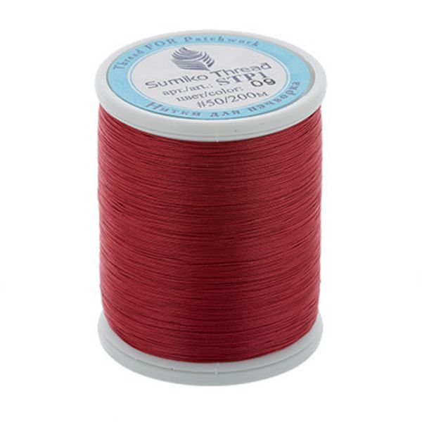 Нитки для пэчворка SumikoThread 200 м, (219 ярд), 09 т.красный